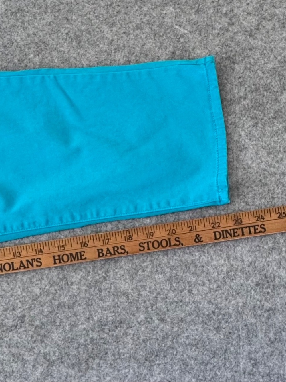 Chico’s The Platinum Crop Pants Turquoise Blue Stretch Crop Jeans Sz 2 - Picture 7 of 11